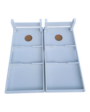 Load image into Gallery viewer, All Weather Boards "Outdoor Solution" 18mm(3/4") CUSTOM Direct UV Printed - Regulation 2' by 4' Cornhole Boards (Set of 2 Boards) Double Thick Legs, with Leg Brace & Dual Support Braces!