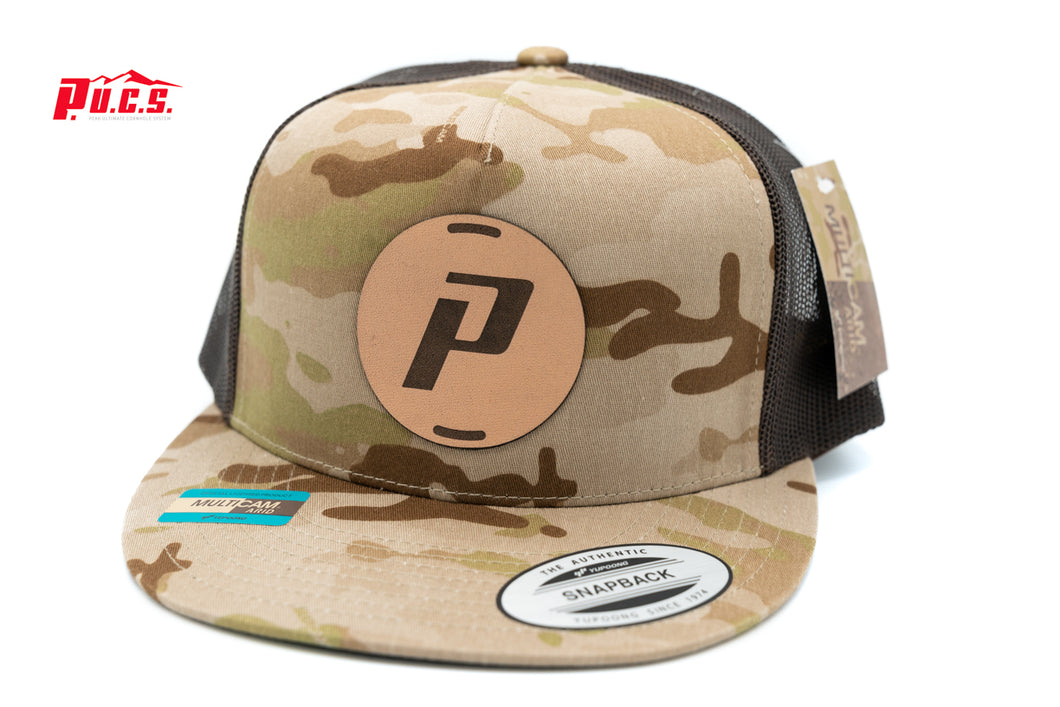PUCS Leather Patch Hat - Brown Camo