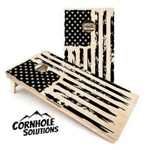 Load image into Gallery viewer, Wooden USA Flag Design - Regulation 2&#39; by 4&#39; Tournament Cornhole Set - 18mm(3/4″) Baltic Birch
